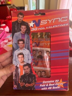 💘 RARE 2001 *NSYNC Foil Valentines — DEADSTOCK & UNOPENED!
